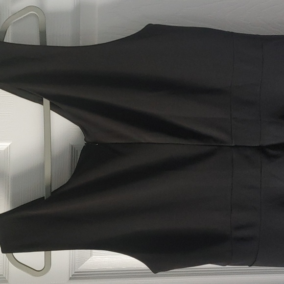 Grace Karin Classic Black V-Neck Sleeveless Midi Dress sz 20W Fit & Flare Plus - Picture 4 of 6